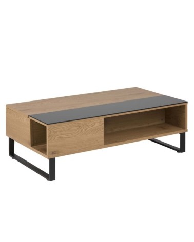 Table basse plateau relevable bois