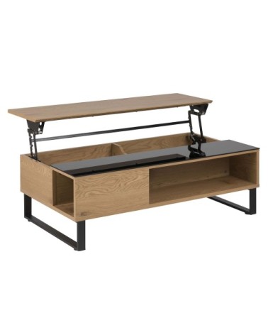 Table basse plateau relevable bois