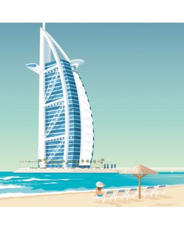 Affiche Dubaï  50x70 cm