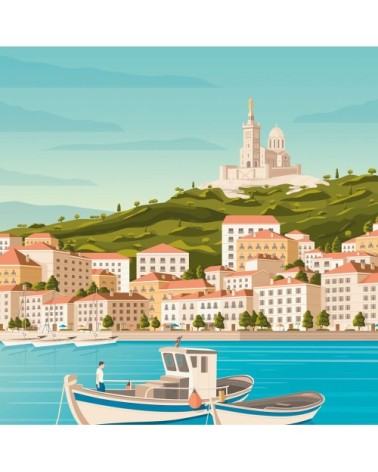 Affiche Marseille  50x70 cm