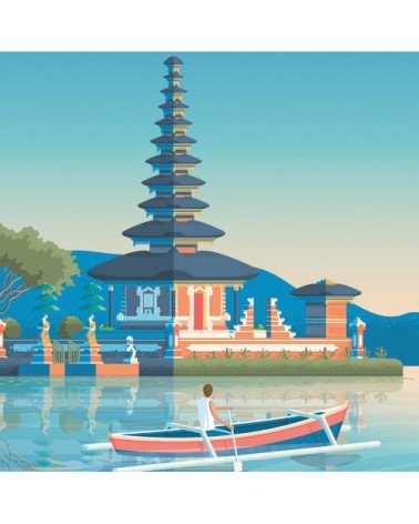 Affiche Bali  30x40 cm