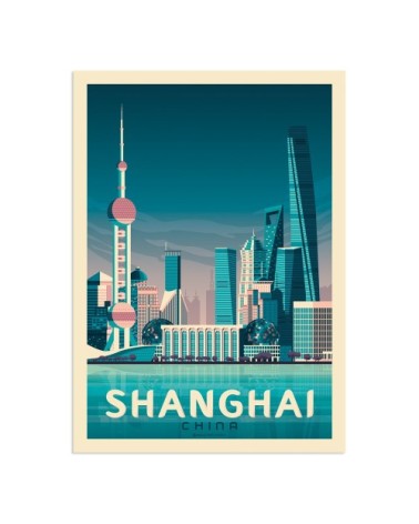 Affiche Shanghai  50x70 cm