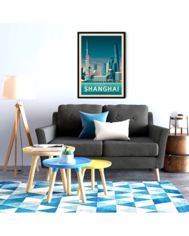Affiche Shanghai  50x70 cm