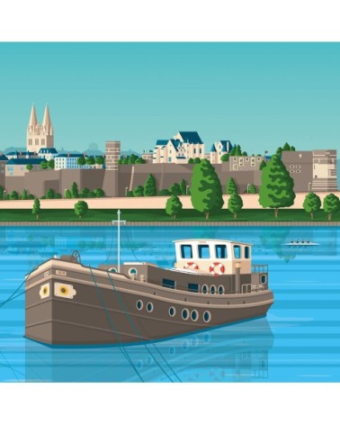 Affiche Angers  21x29,7 cm