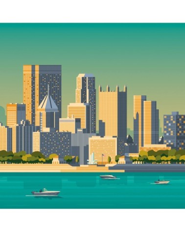 Affiche Pittsburgh  30x40 cm