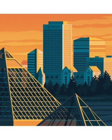 Affiche Edmonton  21x29,7 cm