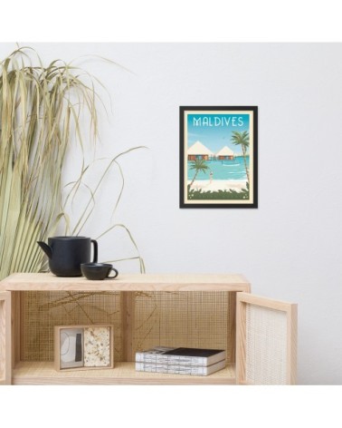 Affiche Maldives  21x29,7 cm