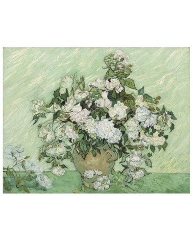 Tableau impression sur toile Roses Vincent Van Gogh 80x100cm