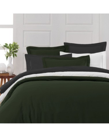 Drap housse en percale de coton Eucalyptus 140x190 cm