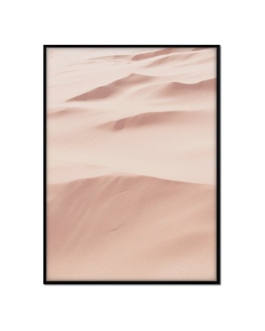 Affiche avec cadre noir - Dunes du désert - 30x40
