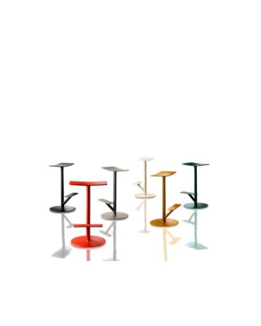 Tabouret de bar rouge H76cm