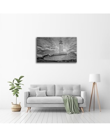 Tableau impression sur toile le phare dans les nuages 60x90cm