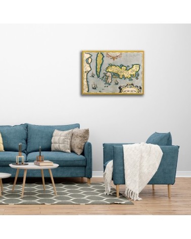 Tableau - Cartographie - Ancienne Carte No. 40 80x100cm