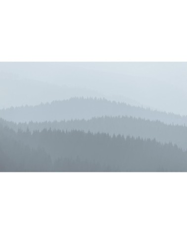 Papier peint panoramique low mountains 255 x 250  gris