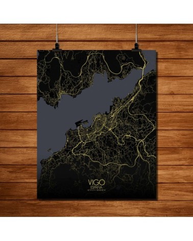Affiche Vigo Carte Nuit 40x50
