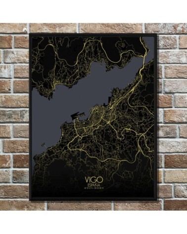 Affiche Vigo Carte Nuit 40x50