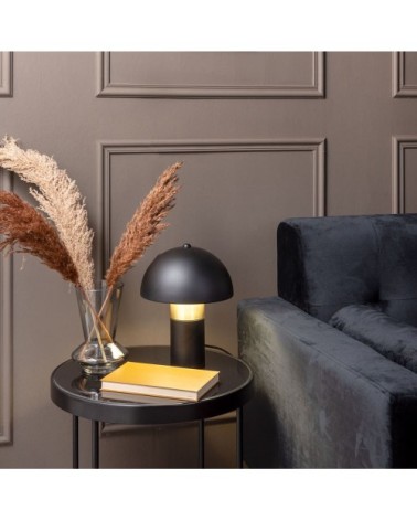 Lampe de table seta métal noir