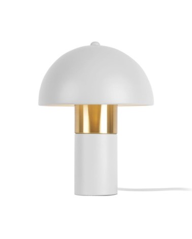 Lampe de table seta métal blanc