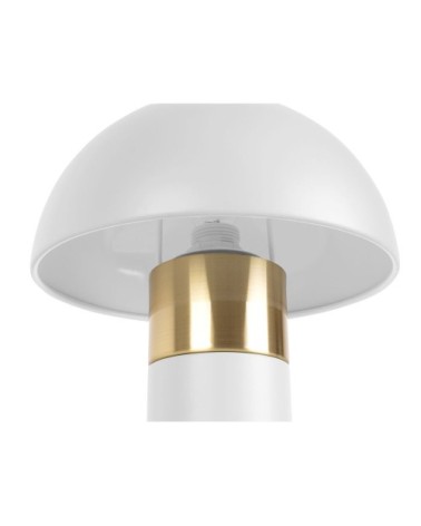 Lampe de table seta métal blanc