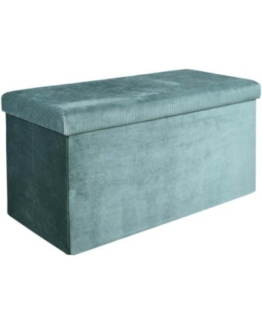 Banc coffre de rangement bleu cadet