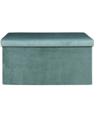 Banc coffre de rangement bleu cadet