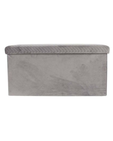 Banc coffre pliable Zig zag gris