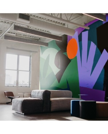 Papier peint panoramique cercle vaillant nuit 255 x 250