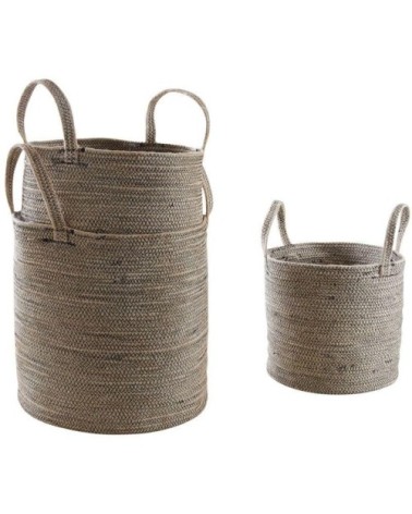 Cache-pot en jute et coton (lot de 3)