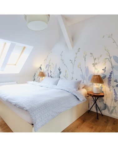 Papier peint panoramique poaceae à la volée 255 x 250  couleurs