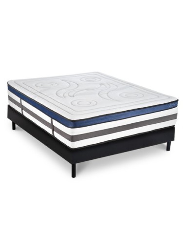 Ensemble Matelas à Mémoire de forme h30cm et sommier bois 140x190