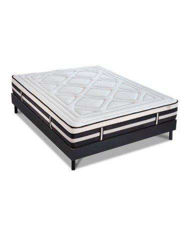 Ensemble Matelas à Mémoire de forme h28cm et sommier bois 160x200