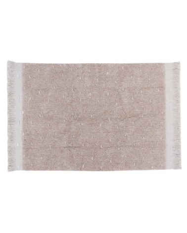 Tapis coton lavable lin 140x200cm