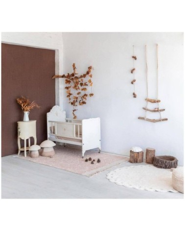 Tapis coton lavable lin 140x200cm