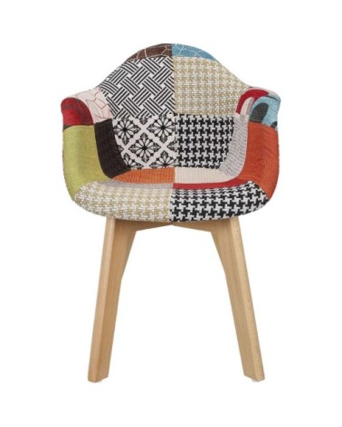 Fauteuil scandinave pour enfants patchwork