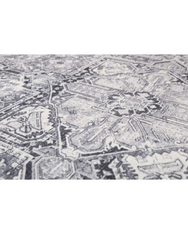 Tapis de bain style vintage tons de gris impression digitale 80x150