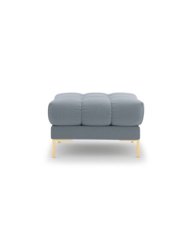 Pouf 1 place en tissu structurel bleu clair