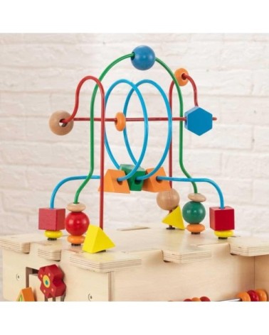 Cube d'éveil multi-activité en bois