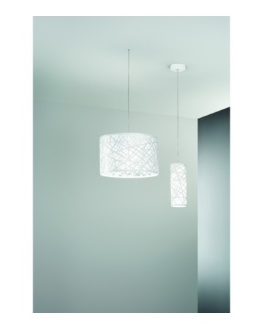 Suspension en métal blanc