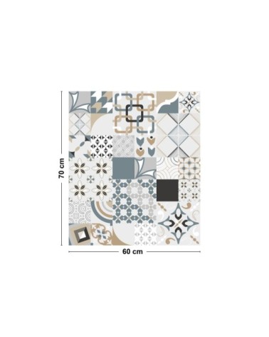 Crédence cuisine Fond de hotte ALU L 60xH 70cm