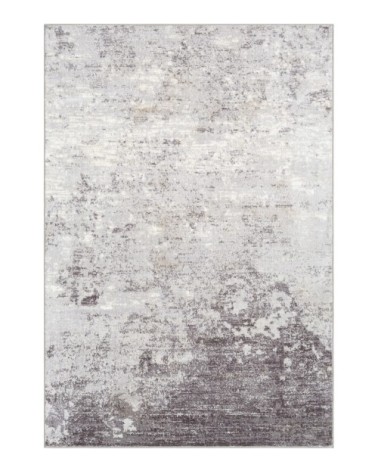 Tapis Abstrait Moderne - Anthracite, Gris et Blanc - 160x220cm