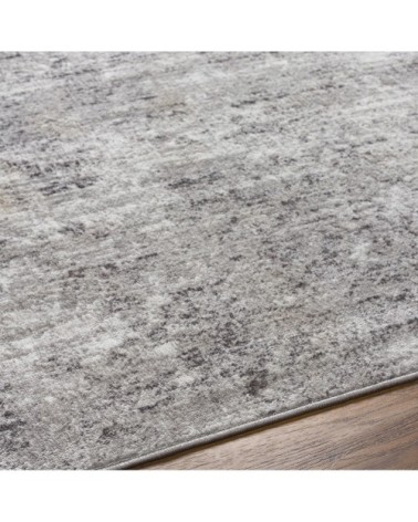 Tapis Abstrait Moderne - Anthracite, Gris et Blanc - 160x220cm
