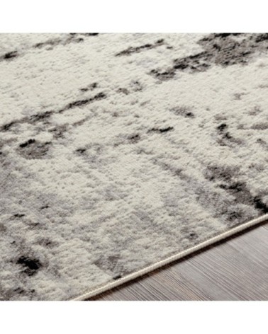 Tapis Abstrait Moderne - Blanc Cassé et Gris - 200x275cm