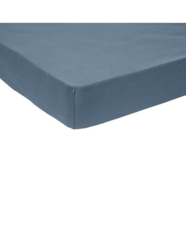 Drap Housse Bébé   Jersey Coloris Denim 60x120 cm - DODO