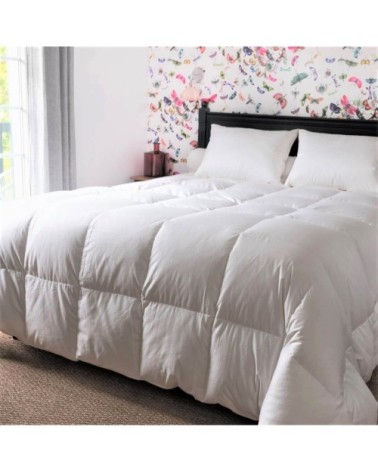 Couette naturelle bi-thermique en duvet et coton bio 260x240 cm