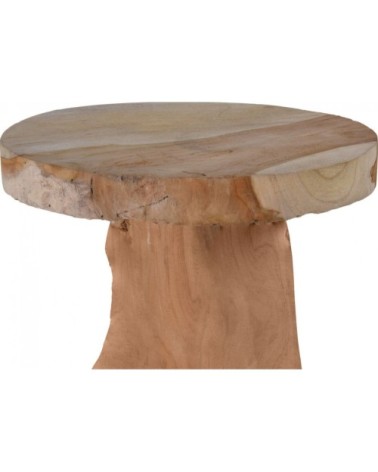 Tabouret enfant en bois massif teck champignon