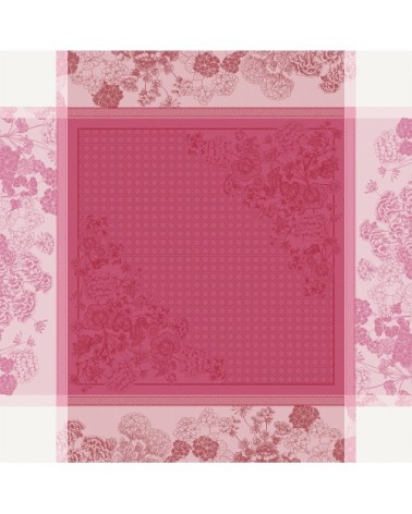 Nappe antitache déperlant pur coton bio rose 175X255