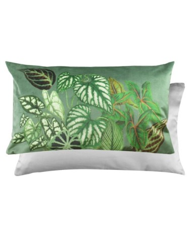 Housse de coussin  polyester vert 50x50