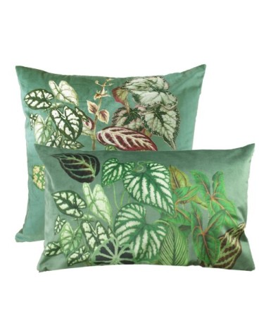 Housse de coussin  polyester vert 50x50