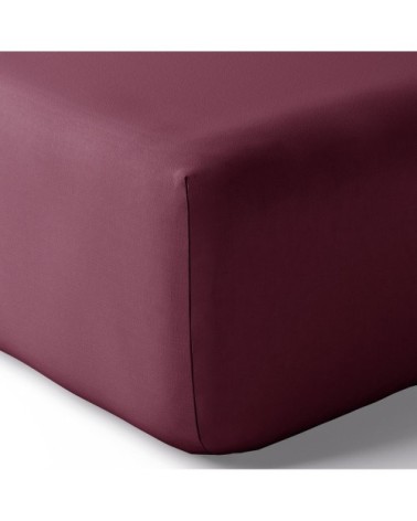 Drap housse coton 140x190 cm rose des sables