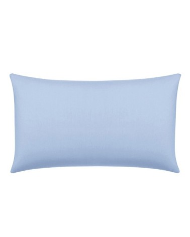 Taie d'oreiller sans volant coton 40x60 cm azur